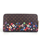 LOUIS VUITTON Ｍ14162 日本限定 LV × TM ジッピー・ウォレット モノグラム 村上隆 ラウンドファスナー 長財布 モノグラムキャンバス ユニセックス ブラウン