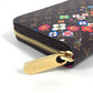 LOUIS VUITTON Ｍ14162 日本限定 LV × TM ジッピー・ウォレット モノグラム 村上隆 ラウンドファスナー 長財布 モノグラムキャンバス ユニセックス ブラウン