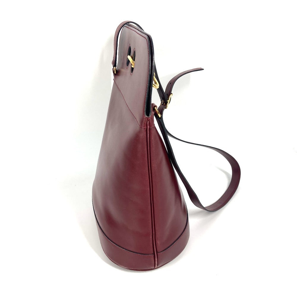 Vintage HERMES Alix Shoulder Bag, Leather, Women's, Bordeaux