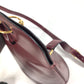Vintage HERMES Alix Shoulder Bag, Leather, Women's, Bordeaux