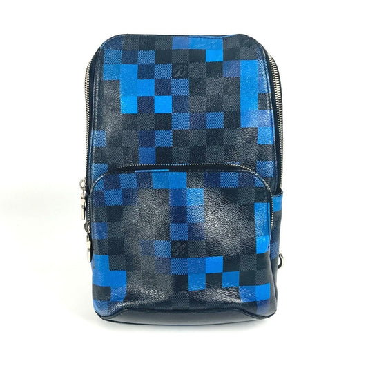 LOUIS VUITTON N40067 ダミエグラフィットピクセル アヴェニュースリングバッグ カバン クロス ショルダーバッグ ボディバッグ ダミエグラフィットキャンバス ユニセックス ブルー