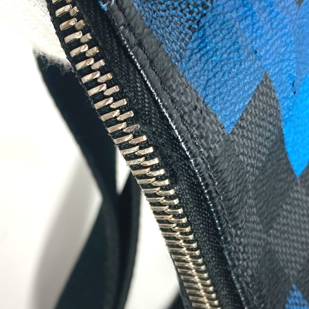 LOUIS VUITTON N40067 Damier Graphite Pixel Avenue Sling Bag, Crossbody Bag, Damier Graphite Canvas, Unisex, Blue