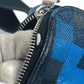 LOUIS VUITTON N40067 Damier Graphite Pixel Avenue Sling Bag, Crossbody Bag, Damier Graphite Canvas, Unisex, Blue