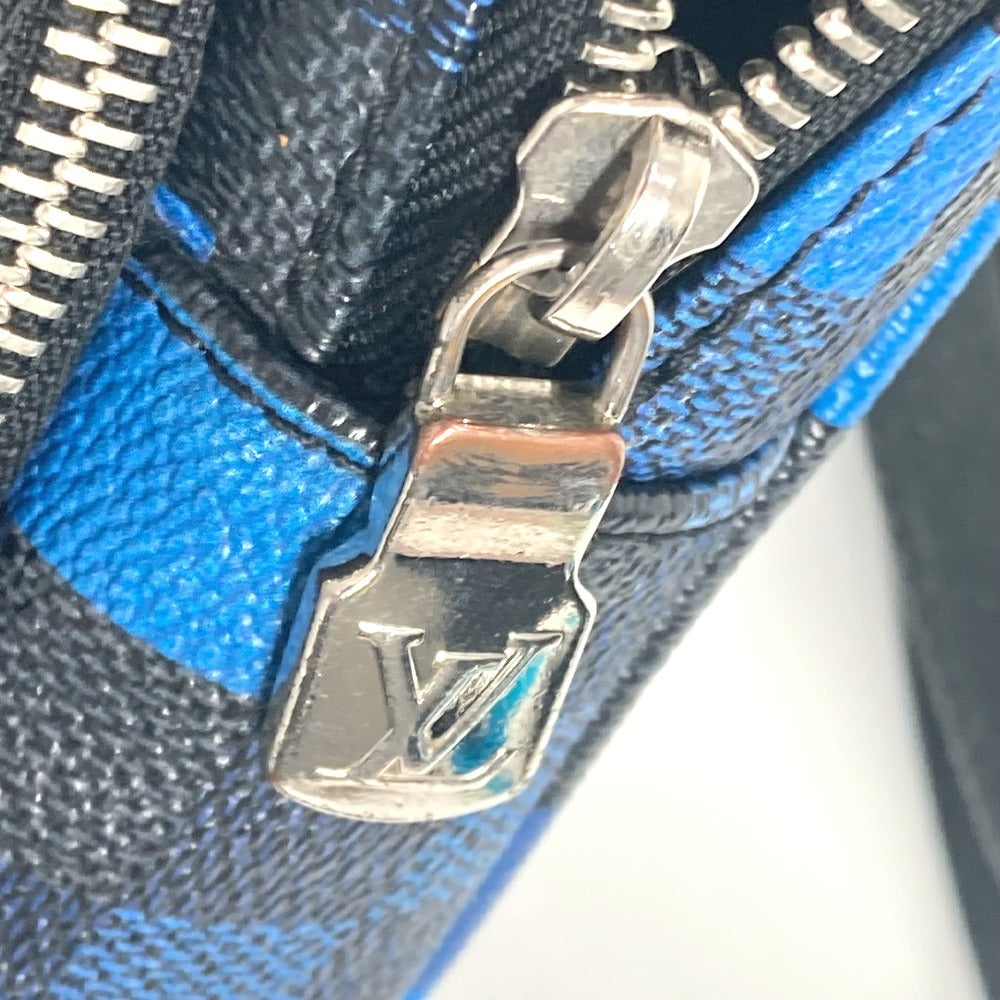 LOUIS VUITTON N40067 Damier Graphite Pixel Avenue Sling Bag, Crossbody Bag, Damier Graphite Canvas, Unisex, Blue