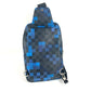 LOUIS VUITTON N40067 Damier Graphite Pixel Avenue Sling Bag, Crossbody Bag, Damier Graphite Canvas, Unisex, Blue