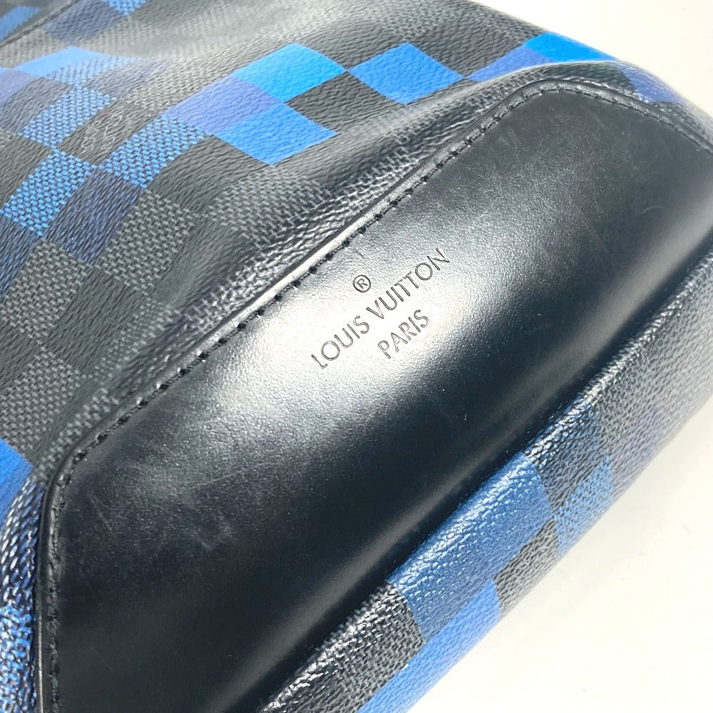 LOUIS VUITTON N40067 Damier Graphite Pixel Avenue Sling Bag, Crossbody Bag, Damier Graphite Canvas, Unisex, Blue