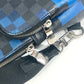 LOUIS VUITTON N40067 Damier Graphite Pixel Avenue Sling Bag, Crossbody Bag, Damier Graphite Canvas, Unisex, Blue