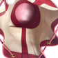 HERMES Vintage Standy Bag, Crossbody Drawstring Shoulder Bag, Leather/Canvas, Women's, Red