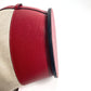HERMES Vintage Standy Bag, Crossbody Drawstring Shoulder Bag, Leather/Canvas, Women's, Red