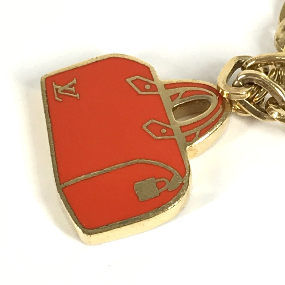 LOUIS VUITTON M66985 Chain Iconic Bag Charm Keychain Metal Women's Gold