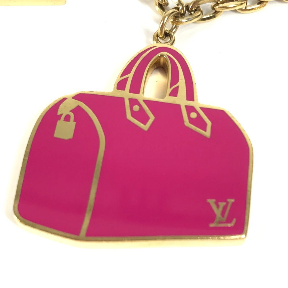 LOUIS VUITTON M66985 Chain Iconic Bag Charm Keychain Metal Women's Gold