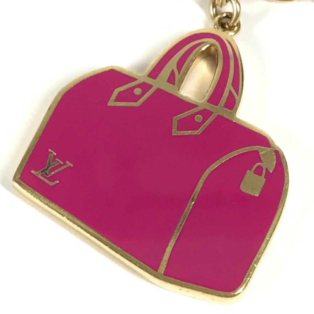 LOUIS VUITTON M66985 Chain Iconic Bag Charm Keychain Metal Women's Gold