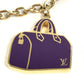 LOUIS VUITTON M66985 Chain Iconic Bag Charm Keychain Metal Women's Gold