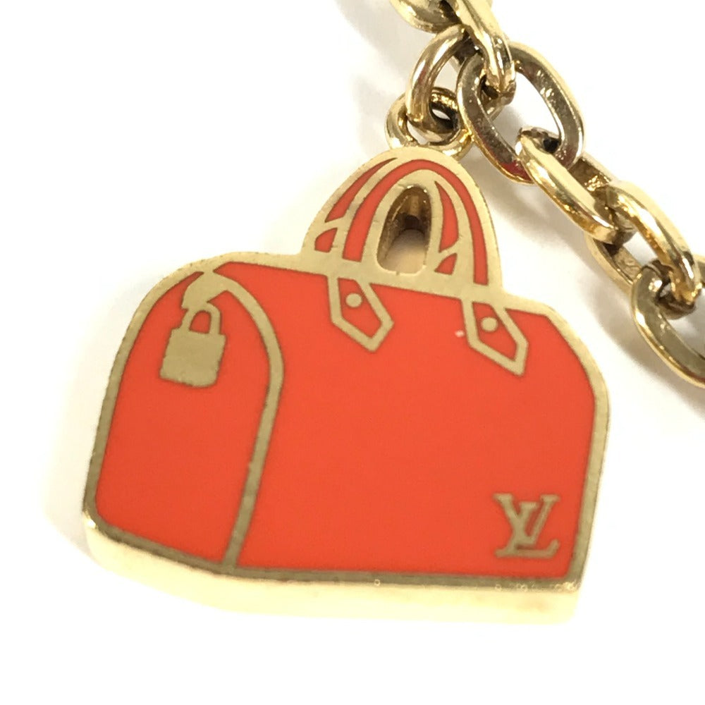 LOUIS VUITTON M66985 Chain Iconic Bag Charm Keychain Metal Women's Gold