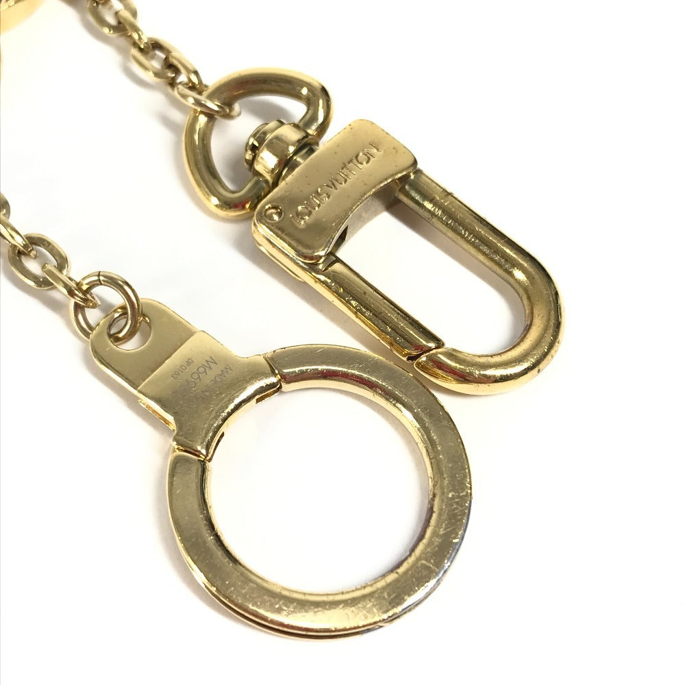 LOUIS VUITTON M66985 Chain Iconic Bag Charm Keychain Metal Women's Gold