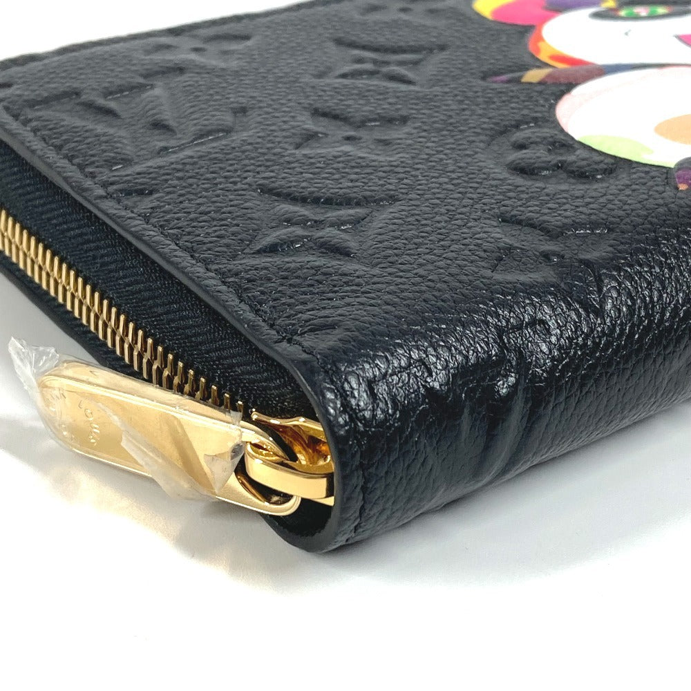 LOUIS VUITTON M14160 日本限定 LV × TM モノグラムアンプラント ジッピー・ウォレット 村上隆 パンダ ラウンドファスナー 長財布 モノグラムアンプラントレザー ユニセックス ノワール ブラック