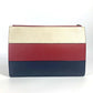 GUCCI 476077 BEE Border Pearl and Rhinestone Bag Pouch Clutch Bag Leather Unisex Red