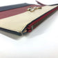 GUCCI 476077 BEE Border Pearl and Rhinestone Bag Pouch Clutch Bag Leather Unisex Red