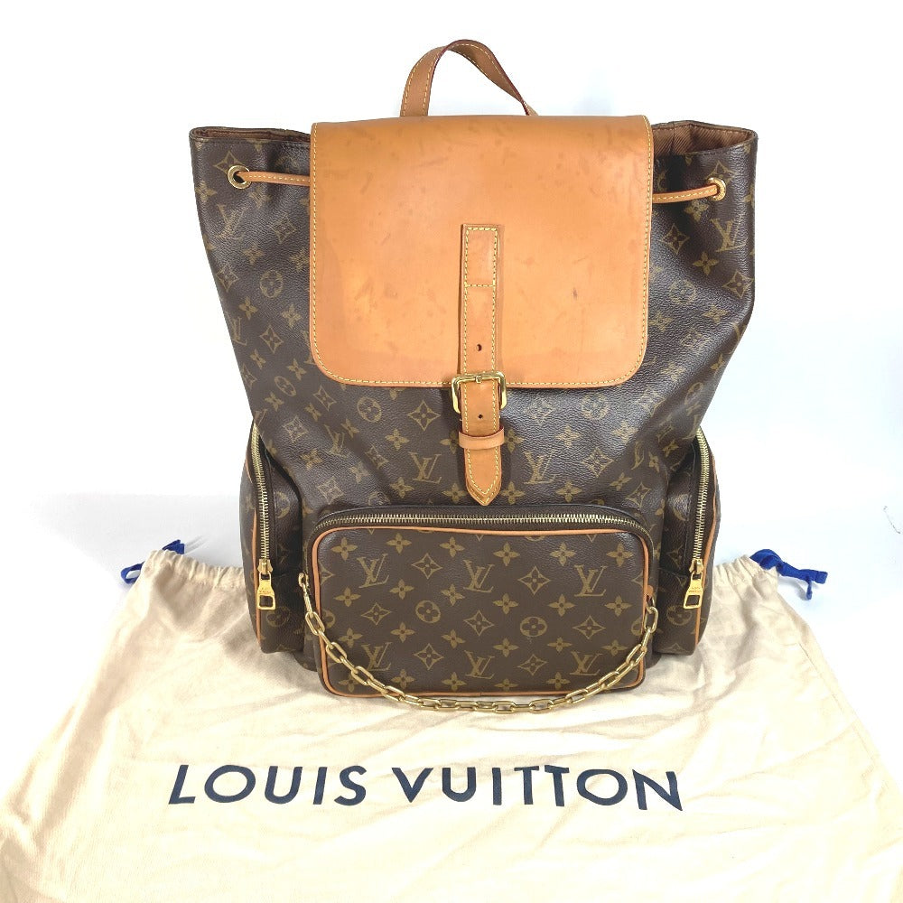 LOUIS VUITTON M44658 Monogram Trio Backpack, Virgil Abloh Chain Backpack, Monogram Canvas, Unisex, Brown
