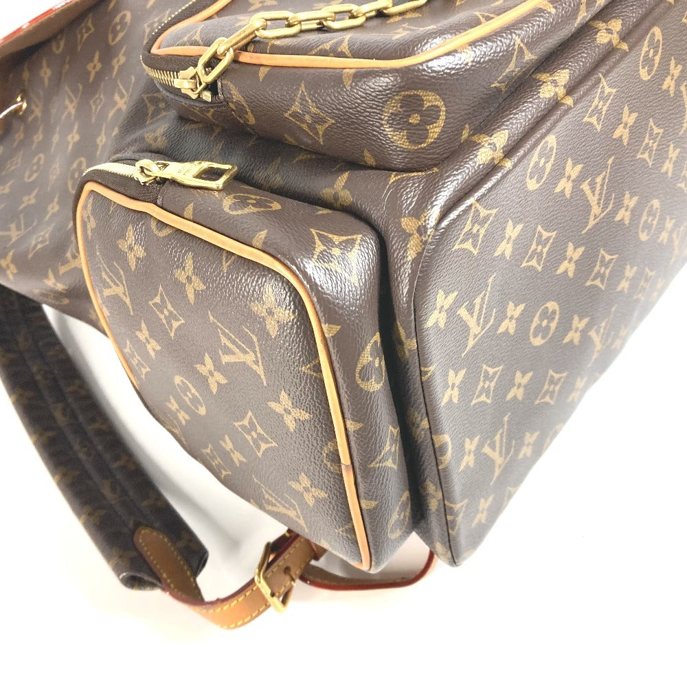 LOUIS VUITTON M44658 Monogram Trio Backpack, Virgil Abloh Chain Backpack, Monogram Canvas, Unisex, Brown