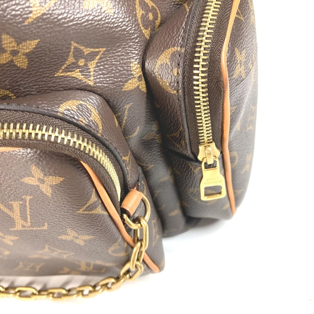 LOUIS VUITTON M44658 Monogram Trio Backpack, Virgil Abloh Chain Backpack, Monogram Canvas, Unisex, Brown