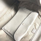 HERMES パンチング H ロゴ フードゥ トートバッグ カバン ボストンバッグ ハンドバッグ レザー/キャンバス ユニセックス グレー