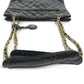 CHANEL ヴィンテージ キルティング マトラッセ Wチェーンバッグ カバン トートバッグ ショルダーバッグ エナメル レディース ブラック