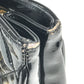 CHANEL ヴィンテージ キルティング マトラッセ Wチェーンバッグ カバン トートバッグ ショルダーバッグ エナメル レディース ブラック