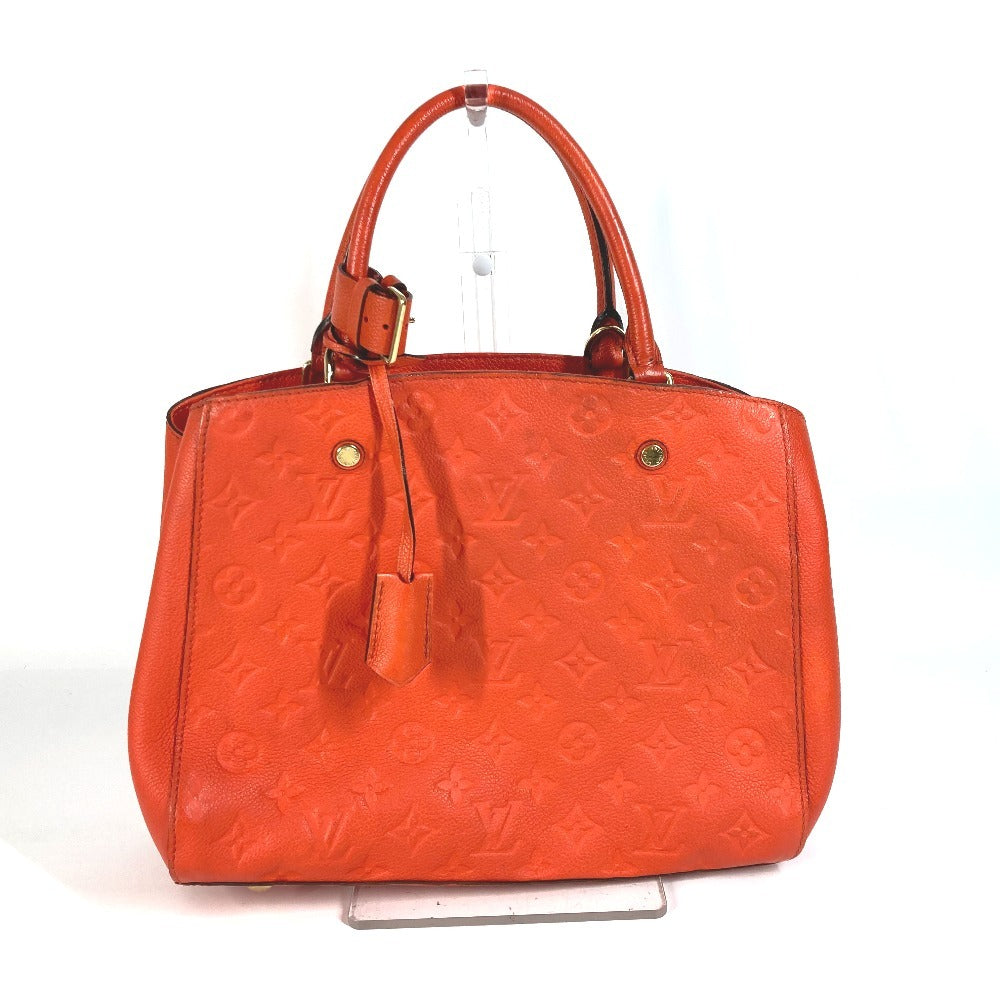 LOUIS VUITTON M50093 Monogram Empreinte Montaigne BB Tote Bag, 2-Way Bag, Shoulder Bag, Crossbody Bag, Handbag, Monogram Empreinte Leather, Women's, Apricot Orange