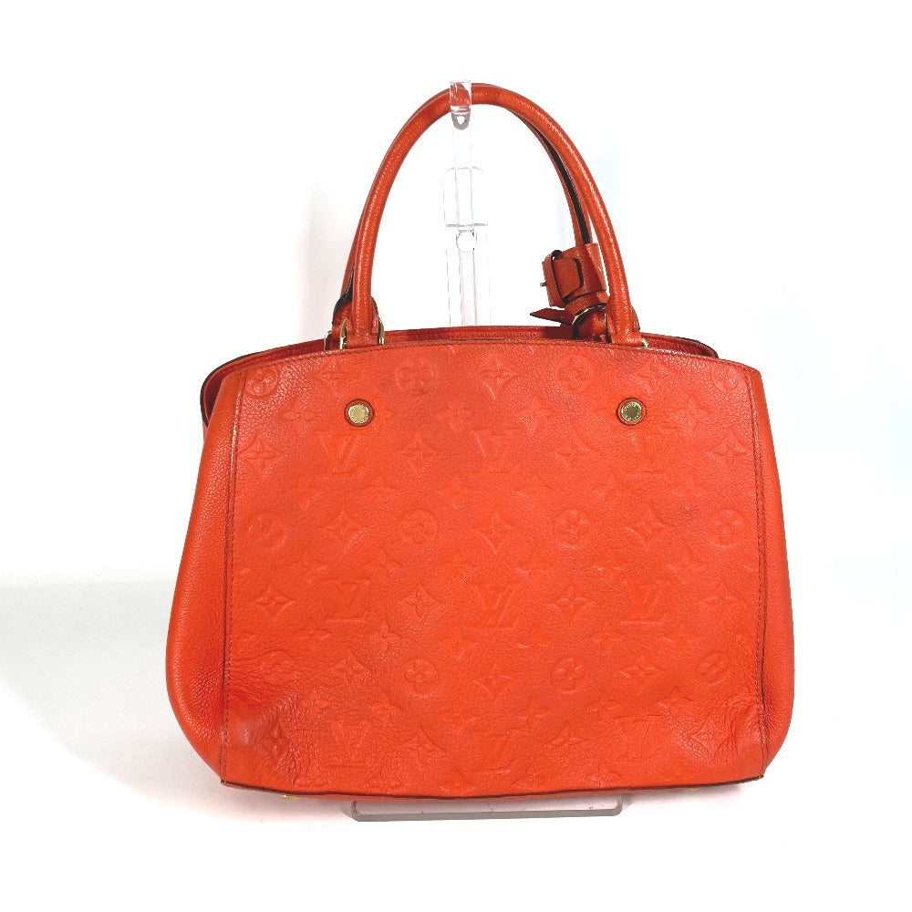 LOUIS VUITTON M50093 Monogram Empreinte Montaigne BB Tote Bag, 2-Way Bag, Shoulder Bag, Crossbody Bag, Handbag, Monogram Empreinte Leather, Women's, Apricot Orange