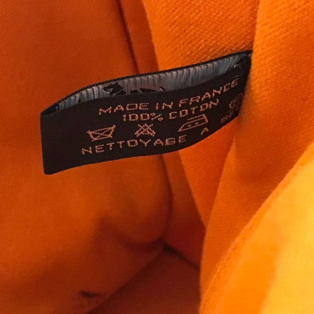 HERMES フレンチフェスティバル ハワイ 2002 バイカラー フールトゥMM フールトゥ MM カバン トートバッグ ハンドバッグ コットン レディース オレンジ