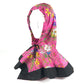 GUCCI 555181 Flora Floral Print Hoodie, Nylon Poncho, Pink, Women's