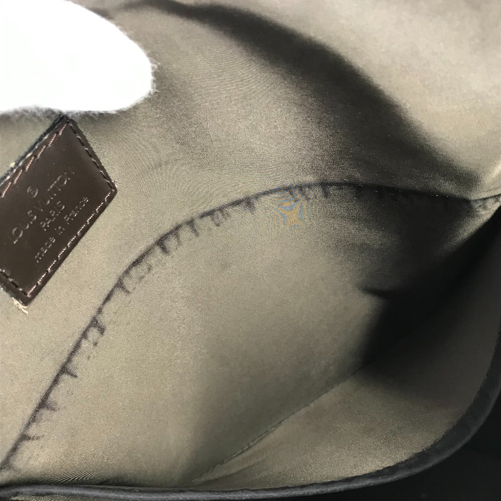 LOUIS VUITTON M93079 ダミエジェアン ルー フラップ カバン メッセンジャーバッグ 斜め掛け ショルダーバッグ ダミエジェアンキャンバス メンズ ブラック