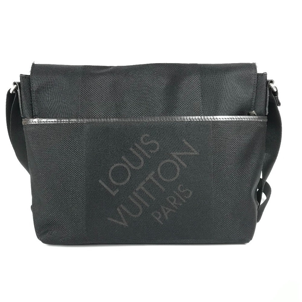 LOUIS VUITTON M93079 ダミエジェアン ルー フラップ カバン メッセンジャーバッグ 斜め掛け ショルダーバッグ ダミエジェアンキャンバス メンズ ブラック
