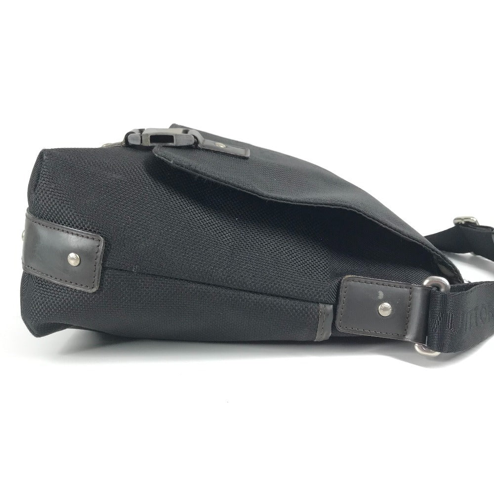 LOUIS VUITTON M93079 ダミエジェアン ルー フラップ カバン メッセンジャーバッグ 斜め掛け ショルダーバッグ ダミエジェアンキャンバス メンズ ブラック