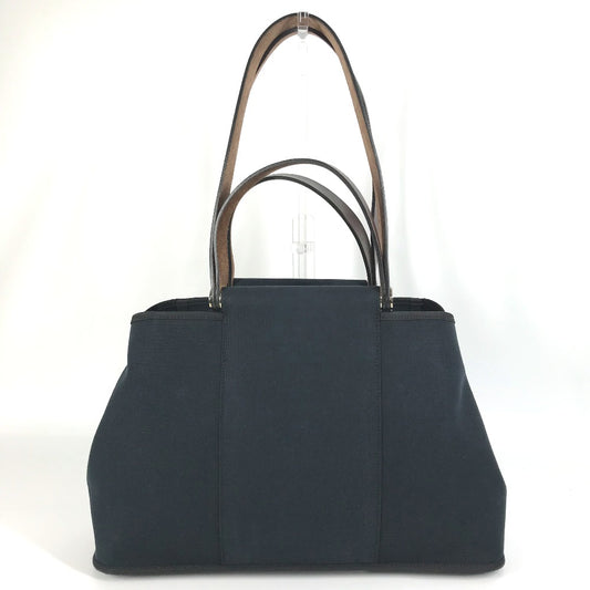 HERMES カバックエランPM カバックエラン PM ショルダーバッグ カバン 肩掛け トートバッグ レザー/キャンバス レディース ダークネイビー
