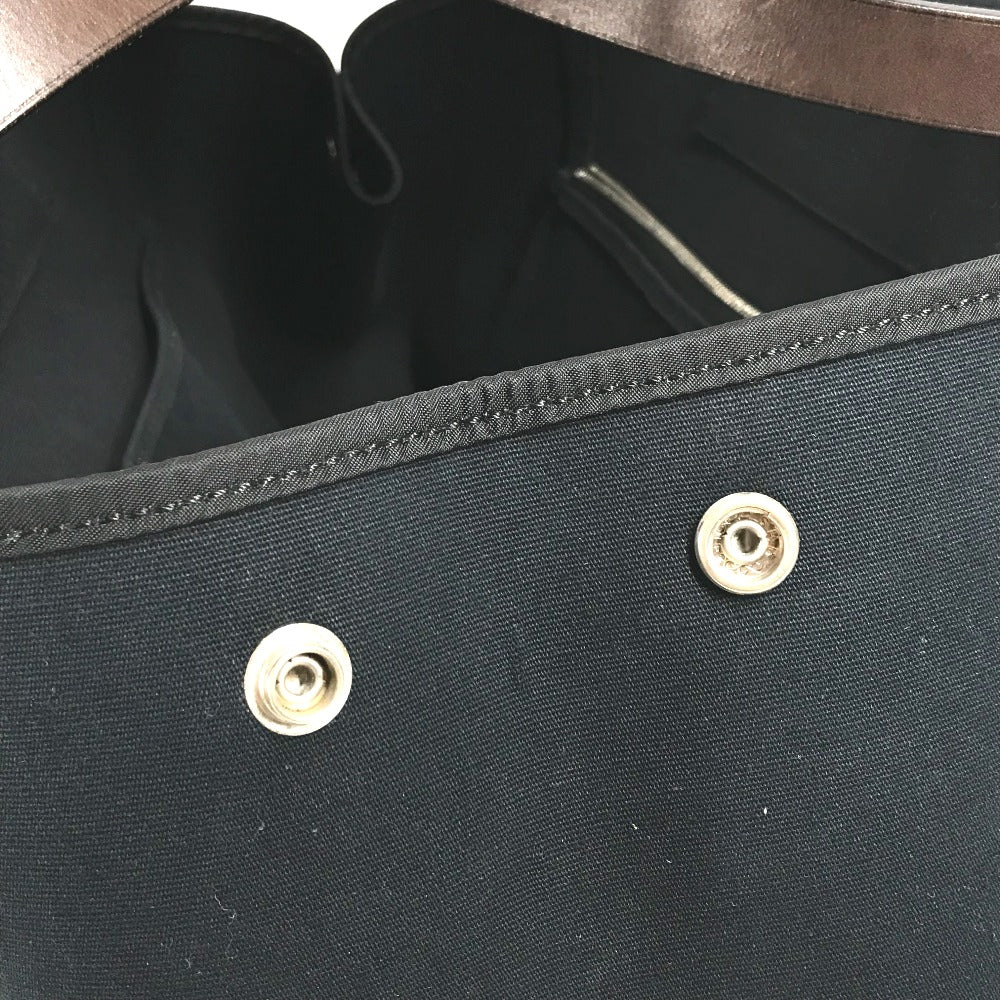 HERMES カバックエランPM カバックエラン PM ショルダーバッグ カバン 肩掛け トートバッグ レザー/キャンバス レディース ダークネイビー