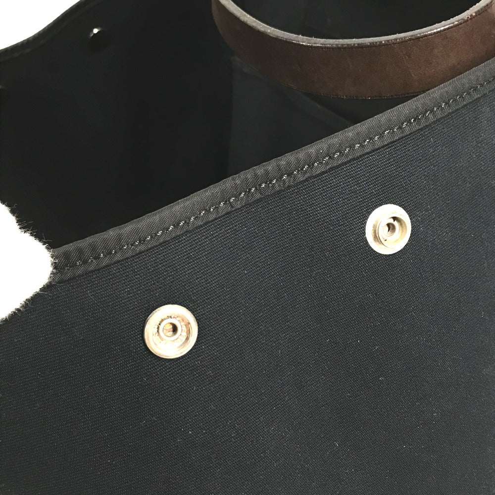 HERMES カバックエランPM カバックエラン PM ショルダーバッグ カバン 肩掛け トートバッグ レザー/キャンバス レディース ダークネイビー