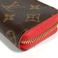 LOUIS VUITTON M61540 Monogram Multicart Business Card Case, Pass Case, Coin Purse, Round Zipper Card Case, Monogram Canvas, Unisex, Poppy Petal, Brown