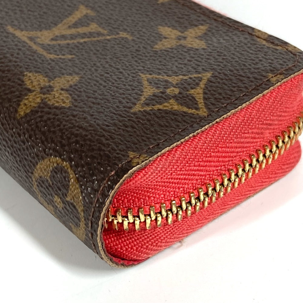 LOUIS VUITTON M61540 Monogram Multicart Business Card Case, Pass Case, Coin Purse, Round Zipper Card Case, Monogram Canvas, Unisex, Poppy Petal, Brown