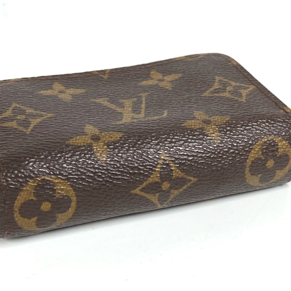 LOUIS VUITTON M61540 Monogram Multicart Business Card Case, Pass Case, Coin Purse, Round Zipper Card Case, Monogram Canvas, Unisex, Poppy Petal, Brown