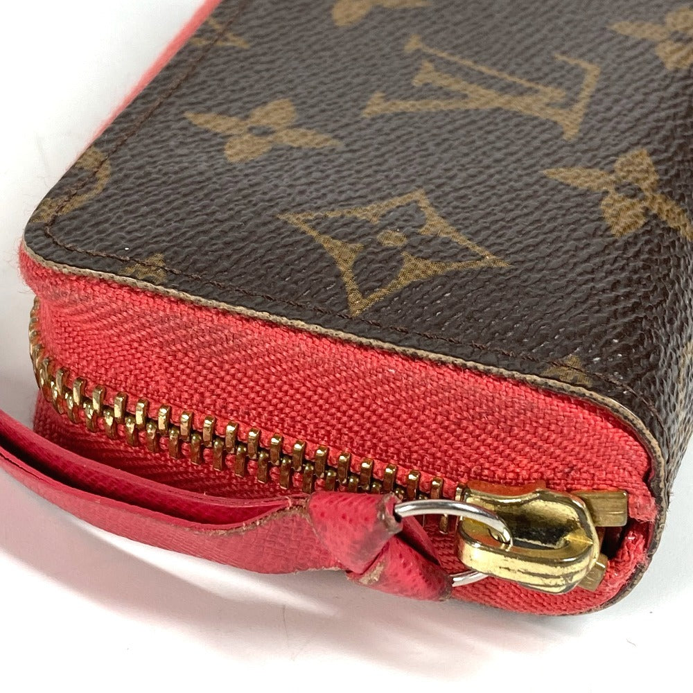 LOUIS VUITTON M61540 Monogram Multicart Business Card Case, Pass Case, Coin Purse, Round Zipper Card Case, Monogram Canvas, Unisex, Poppy Petal, Brown