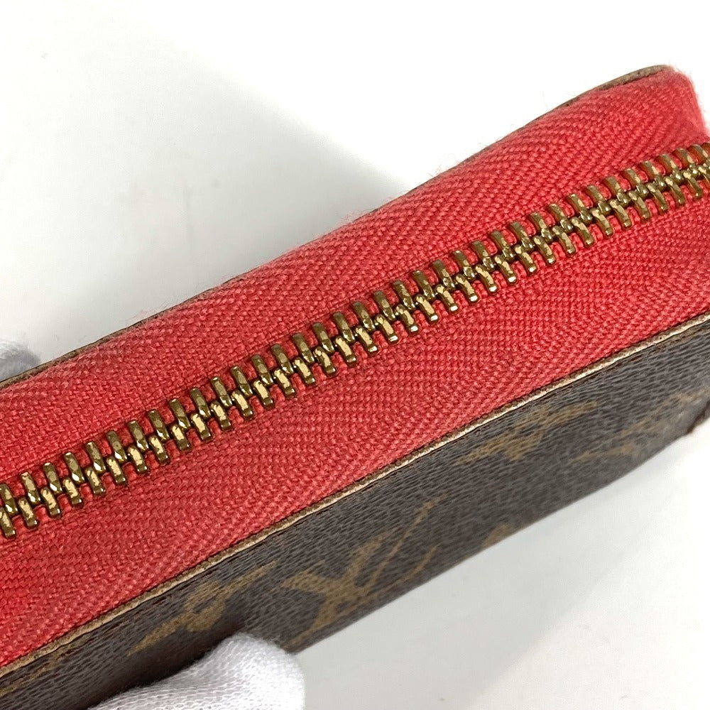 LOUIS VUITTON M61540 Monogram Multicart Business Card Case, Pass Case, Coin Purse, Round Zipper Card Case, Monogram Canvas, Unisex, Poppy Petal, Brown
