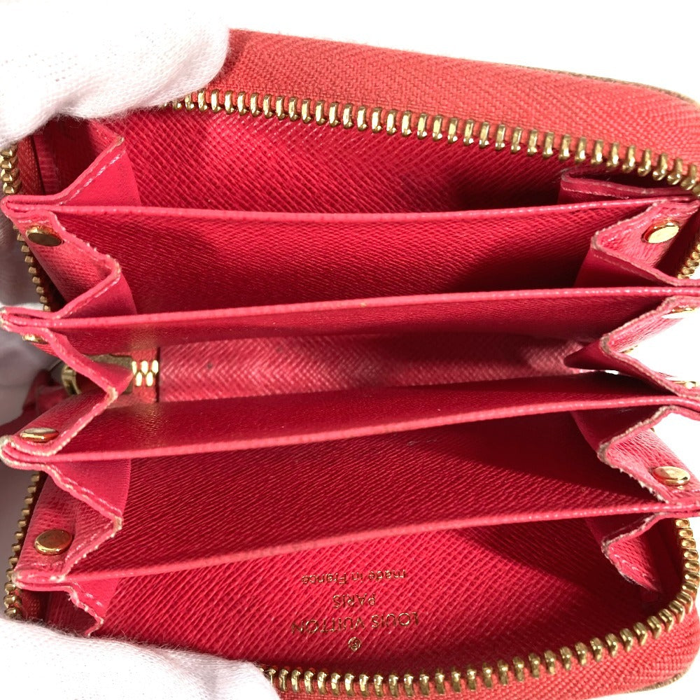 LOUIS VUITTON M61540 Monogram Multicart Business Card Case, Pass Case, Coin Purse, Round Zipper Card Case, Monogram Canvas, Unisex, Poppy Petal, Brown