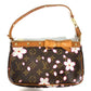 LOUIS VUITTON M92006 モノグラムチェリーブロッサム 村上隆 ポシェットアクセソワール ミニハンドバッグ ショルダーバッグ アクセサリーポーチ カバン ハンドバッグ モノグラムチェリーブロッサムキャンバス レディース ブラウン