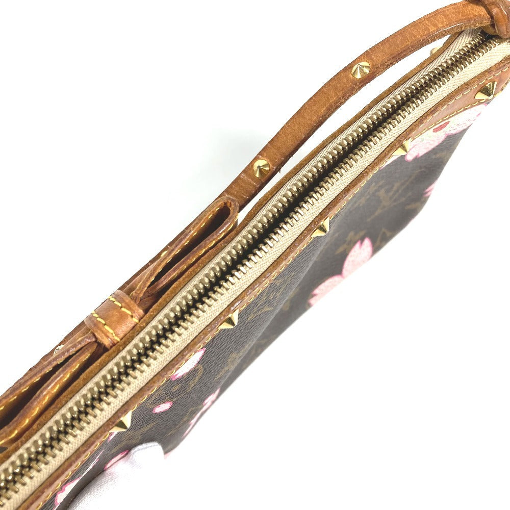 LOUIS VUITTON M92006 モノグラムチェリーブロッサム 村上隆 ポシェットアクセソワール ミニハンドバッグ ショルダーバッグ アクセサリーポーチ カバン ハンドバッグ モノグラムチェリーブロッサムキャンバス レディース ブラウン