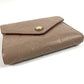 LOUIS VUITTON M63529 Monogram Empreinte Portefeuille Victorine Compact Wallet, Tri-fold Wallet, Monogram Empreinte Leather, Unisex, Vison Beige