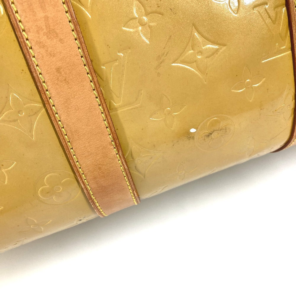LOUIS VUITTON M91000 モノグラムヴェルニ マーサー カバン トラベルバッグ 旅行バッグ ボストンバッグ モノグラムヴェルニキャンバス ユニセックス ベージュ