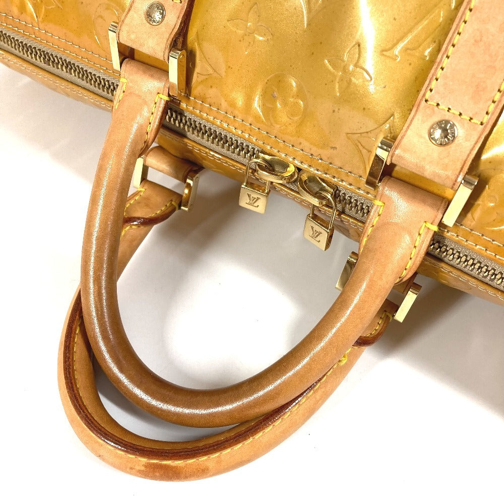 LOUIS VUITTON M91000 モノグラムヴェルニ マーサー カバン トラベルバッグ 旅行バッグ ボストンバッグ モノグラムヴェルニキャンバス ユニセックス ベージュ