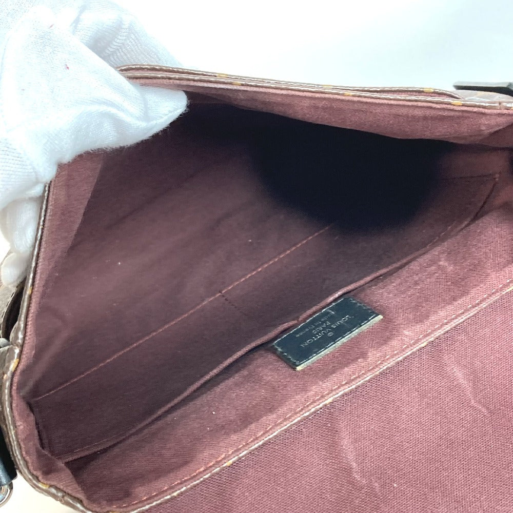 LOUIS VUITTON M40935 モノグラムマカサー ディストリクト PM ディストリクトPM カバン フラップ 斜め掛け メッセンジャーバッグ ショルダーバッグ モノグラムマカサーキャンバス ユニセックス ブラウン